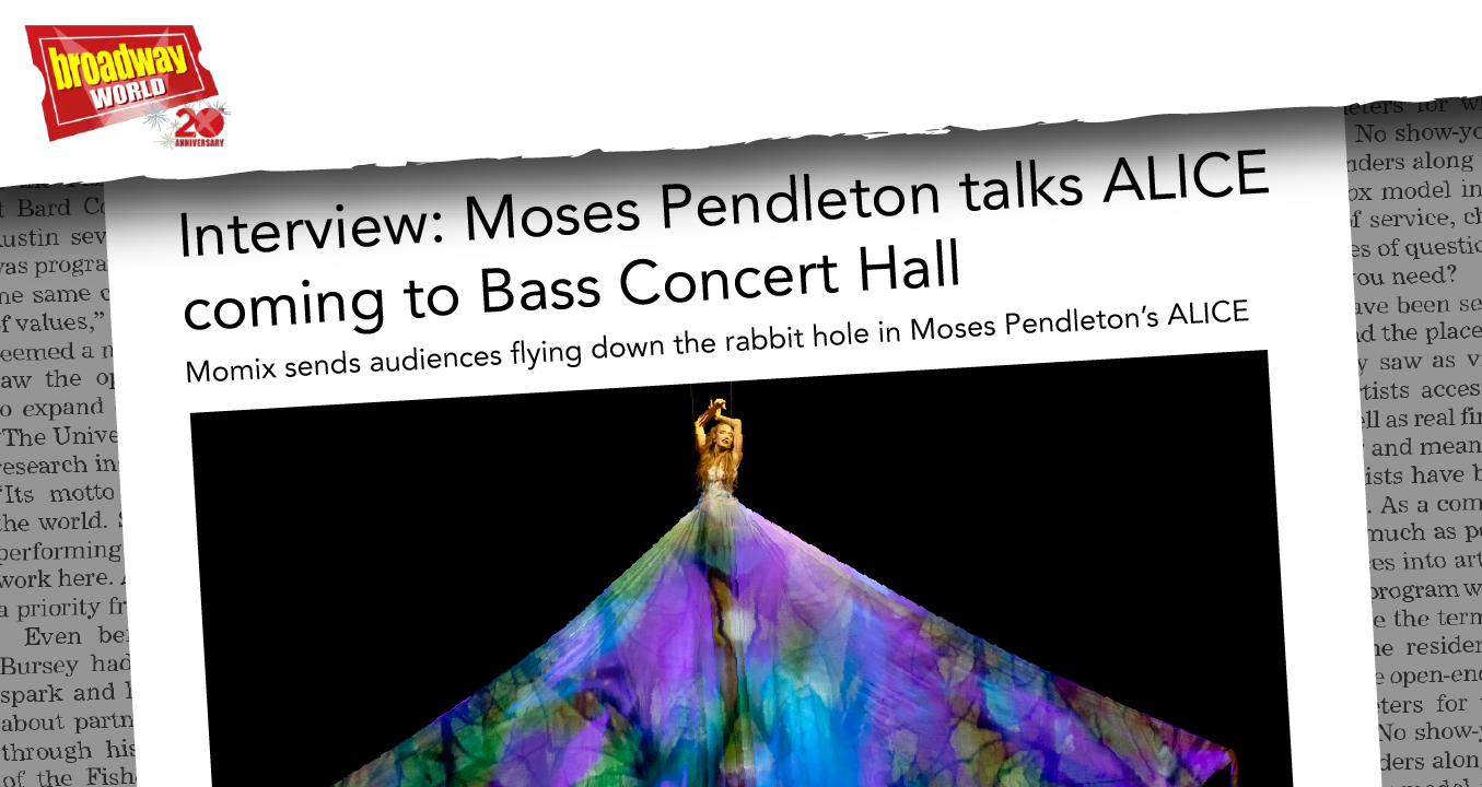Broadway World interview with Moses Pendleton